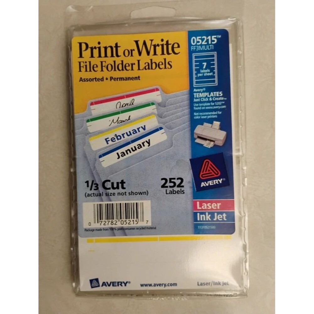 Print and Write on labels.  252 labels